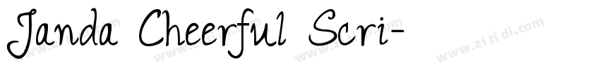 Janda Cheerful Scri字体转换